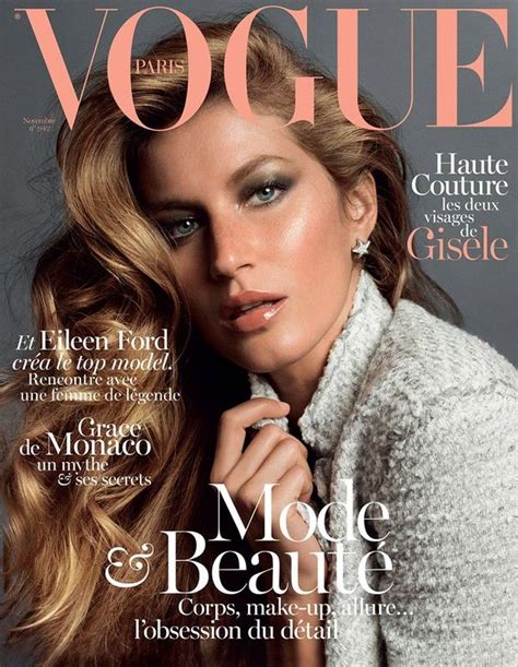 Vogue Paris Promete Desvendar As Duas Faces De Gisele Bündchen Capas Da Vogue Vogue Paris