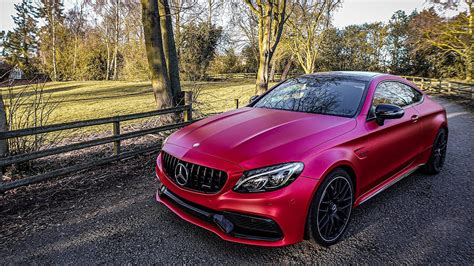 Wrapping A Mercedes C63 Amg In Matt Red Current Youtube
