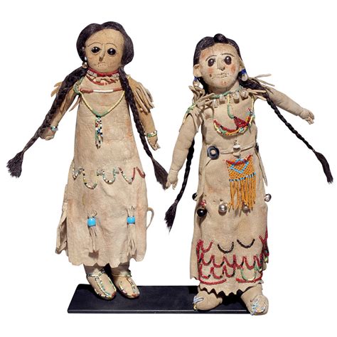 pair of antique native american dolls athapaskan alaska 19th century in 2023 native