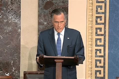 full text mitt romney s remarks on impeachment vote video and transcript politico