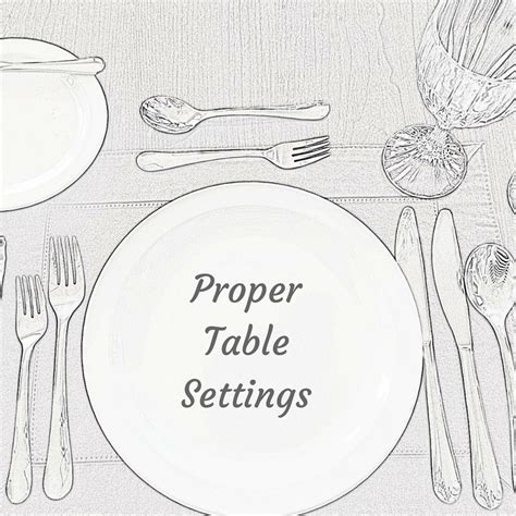 Table Setting Etiquette | Table setting etiquette, Proper table setting, Table settings