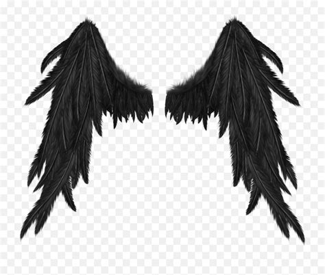 Dark Angel Wings Freetoedit Black Angel Wings Png Emojiangel Wings