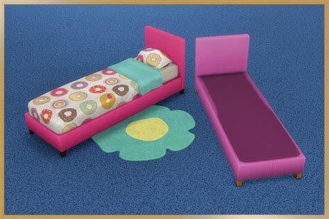 Blackys Sims 4 Zoo Bed Frame Single Bed Spacebed By Cappu • Sims 4