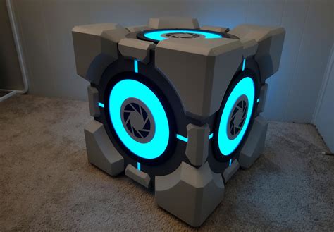 I Made A Weighted Storage Cube From Portal 2 Like For Real Dough