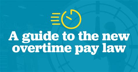 What You Need To Know About The New Overtime Pay Law Economic Policy