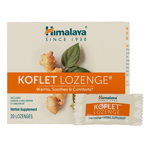 Himalaya Koflet Lozenges Original Menthol Flavor Natural Herbal Cough