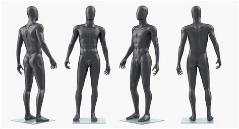 3d Male Mannequin Dark Standing Turbosquid 1415753