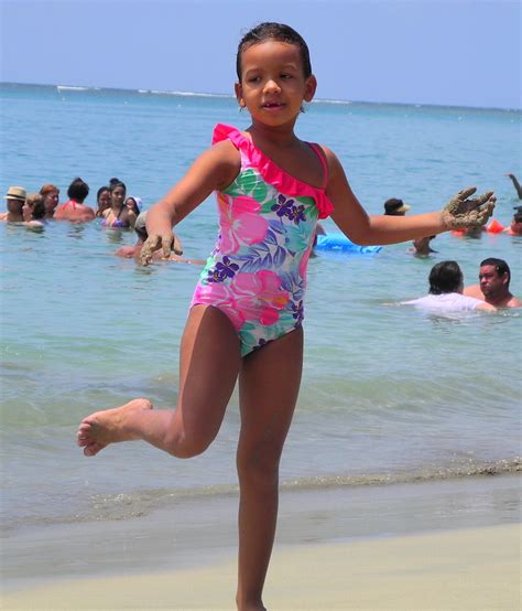 A Day At Luquillo Beach Puerto Rico This Cute Babe Girl Flickr