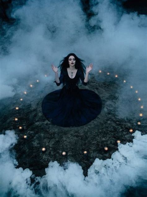 Magic Forest Witch Candles Goth Gothic Witchcraft Fog Spirit Goth Girl Wiccan Ritual Wicca