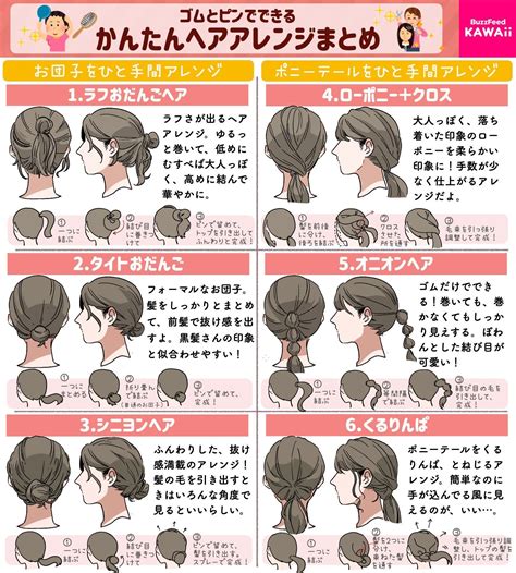 25 easy hairstyles for when you're running late. BuzzFeed🍁Kawaii on Twitter | Kawaii hairstyles, Anime hair ...