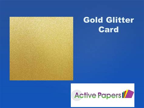Gold Glitter Card Active Paper
