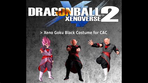 Xenoverse 2 Mod Showcase Xeno Goku Black Costume X2m Version Youtube