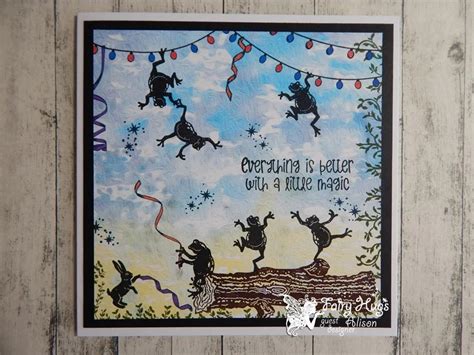 Fairy Hugs Clear Stamps Dancing Frogs