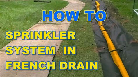 Sprinkler System In French Drain French Drain Systems Curtain