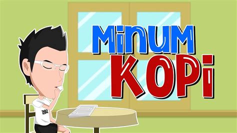 20 Gambar Kartun Minum Kopi Yang Indah