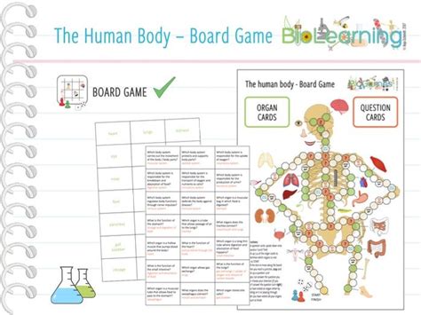 Human Body Board Game Ks3ks4 Teaching Resources
