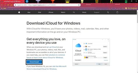 Guía para Descargar Instalar y Utilizar iCloud En PC con Windows