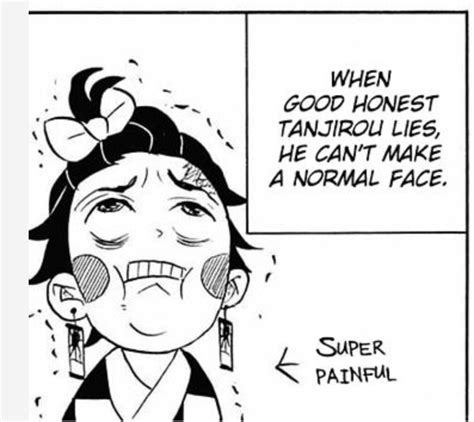 Tanjiros Lying Face In 2020 Funny Gags Demon Face