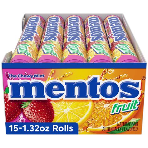 Mentos Mixed Fruit Rolls 24 Ct Walmart Business