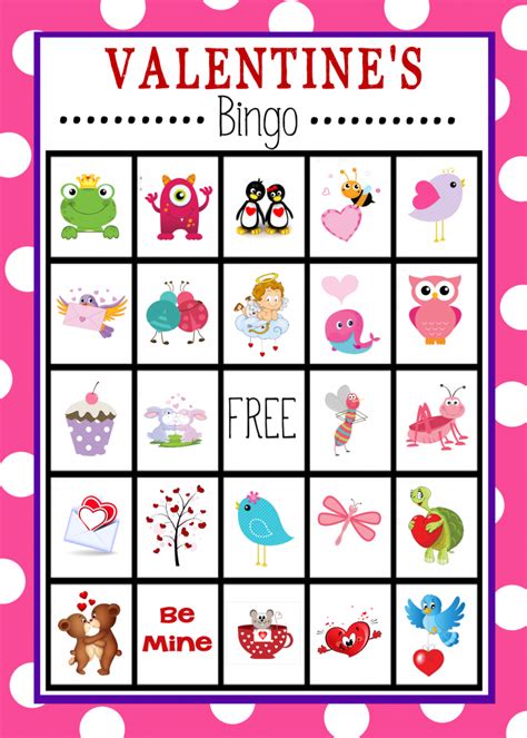 Valentines Bingo Game To Print And Play Fun Squared