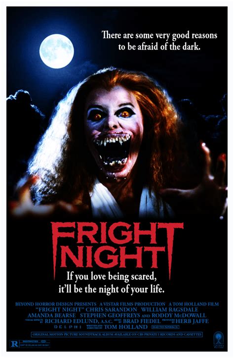 A night of fright and terrorotica! BEYOND HORROR DESIGN: FRIGHT NIGHT (Tom Holland 1985)