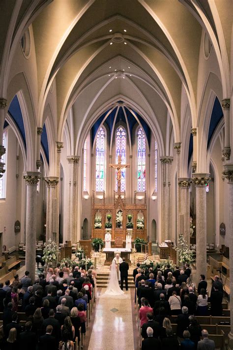 High Ceiling Catholic Church Ceremony