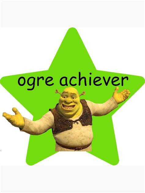 Shrek Pun Sticker By Charlo19 Redbubble Relatable Meme Shrek