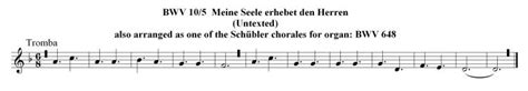 Chorale Melody Meine Seele Erhebet Den Herren The German Magnificat