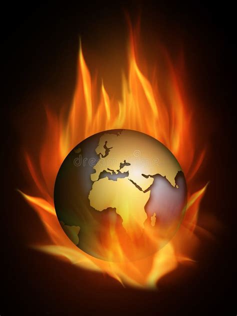 Burning World Stock Illustration Illustration Of Climate 4974135