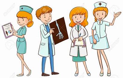 Nurse Doctor Doctors Nurses Cartoon Clipart Drawing