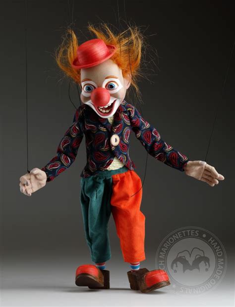 Cheeky Clown 19 Inches Hand Made Marionette Puppet Marionettescz