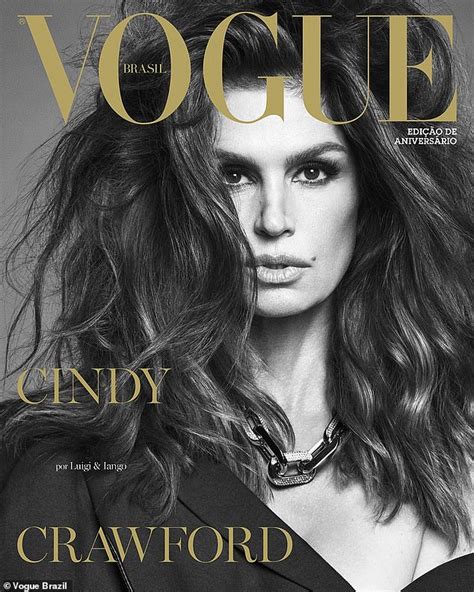 Cindy Crawford 55 Stuns On The Cover Of Vogue Brazil While Posing