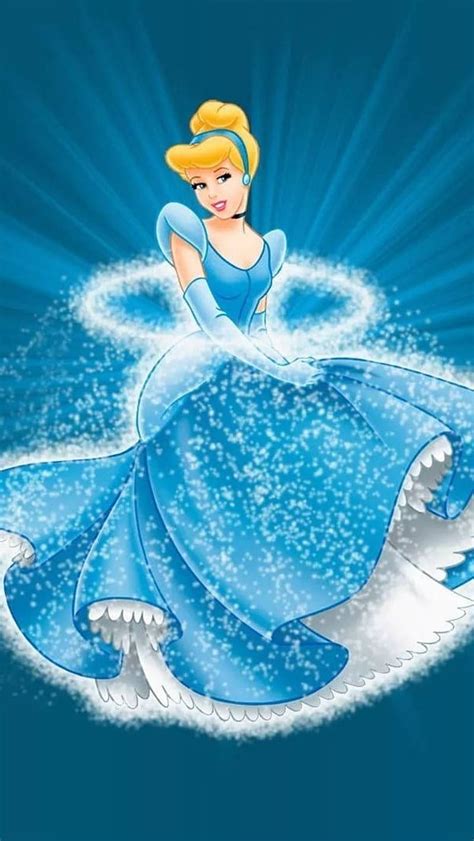All Disney Princess Cinderella Sparkle Effect Animated Hd Phone