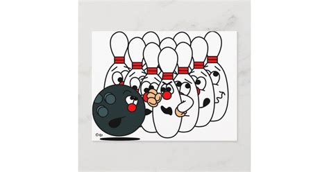 Bowling Pins Postcard Zazzle