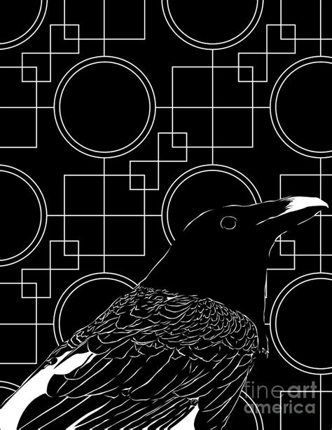 The Pondering Raven Digital Art By Samantha Scott Fine Art America