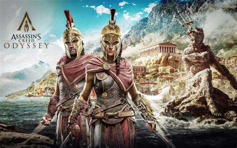 Alexios And Kassandra Assassins Creed Odyssey 8k 4k Wallpapers 40