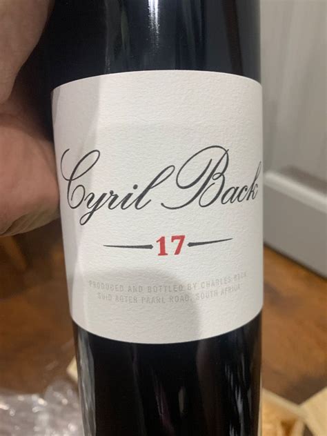 2017 Fairview Shiraz Cyril Back South Africa Coastal Region Paarl Cellartracker