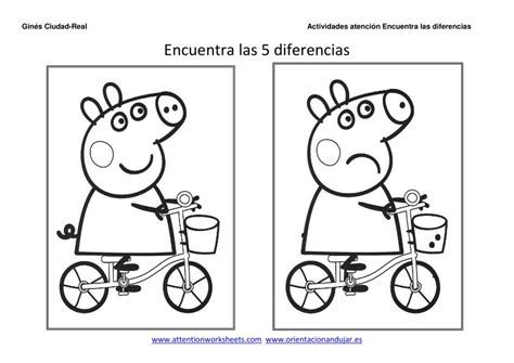 Dibujos Animados Encuentra Las Diferencias Y Colorea Para Niños