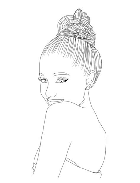 Outline Ariana Grande uploaded by Tatooed heart