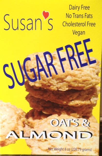 Only 9 ingredients, 4 grams net carbs, and ready in 20 any diabetic should be consulting a doctor about appropriate foods, and they will probably tell you that the worst thing about alternative sweeteners is. SUSAN'S SUGAR FREE COokies - Almond | Sugar free vegan, Low carb recipes, Cholesterol lowering foods