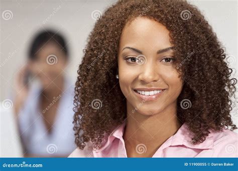 Beautiful Mixed Race African American Gir Smiling Stock Image Image