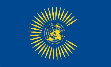 Flag Of United Nations In Style Of Commonwealth Of Nations Vexillology
