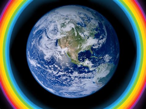 Rainbow Earth Wallpapers Top Free Rainbow Earth Backgrounds
