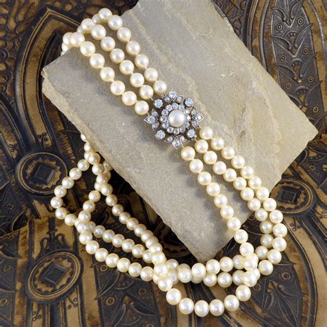 Victorian Diamond And Pearl Necklace — Jewellery Discovery