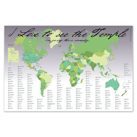Lds Temples Around The World Map