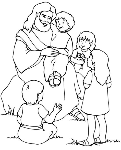 Jesus Love Me And The Other Children Too Coloring Page