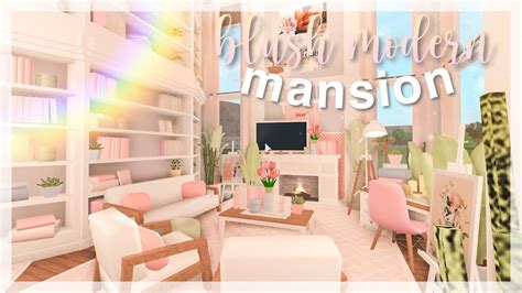 Bloxburg Blush Roleplay Mansion House Build Youtube