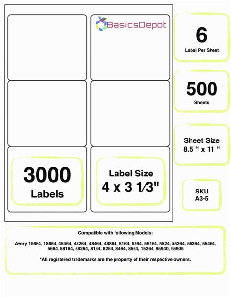If you have your label sheets to print but need away to format the information you want printed, we can help. Avery 4 Labels Per Page Inspirational Template for Labels ...