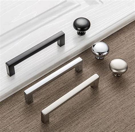 Like you, they will appreciate the classic look and solid feel of these cabinet handles and the way the faceted sides add an elegant vibe to your kitchen. 3.75" 5" Dresser Drawer Knobs Pulls Handle Black Chrome ...
