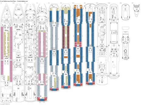 Feel at home wherever you go. Costa Mediterranea Deck Plans - Cabin Diagrams - Pictures